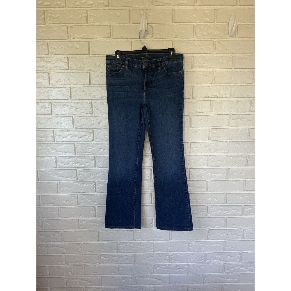 Lauren Jeans Co Women's Bootcut Slimming Dark Wash Jeans Size 6